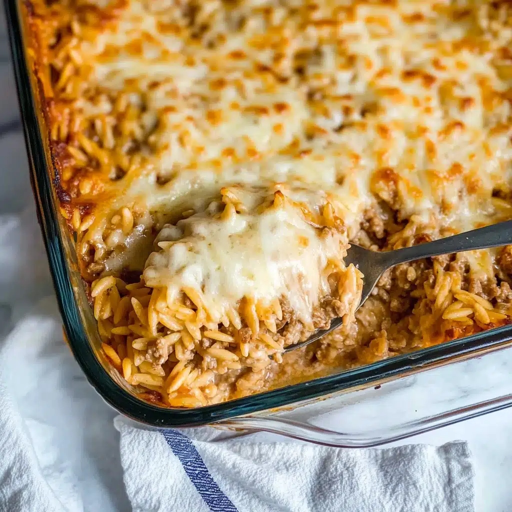 French Onion Orzo Bake Recipe - Recipe Image