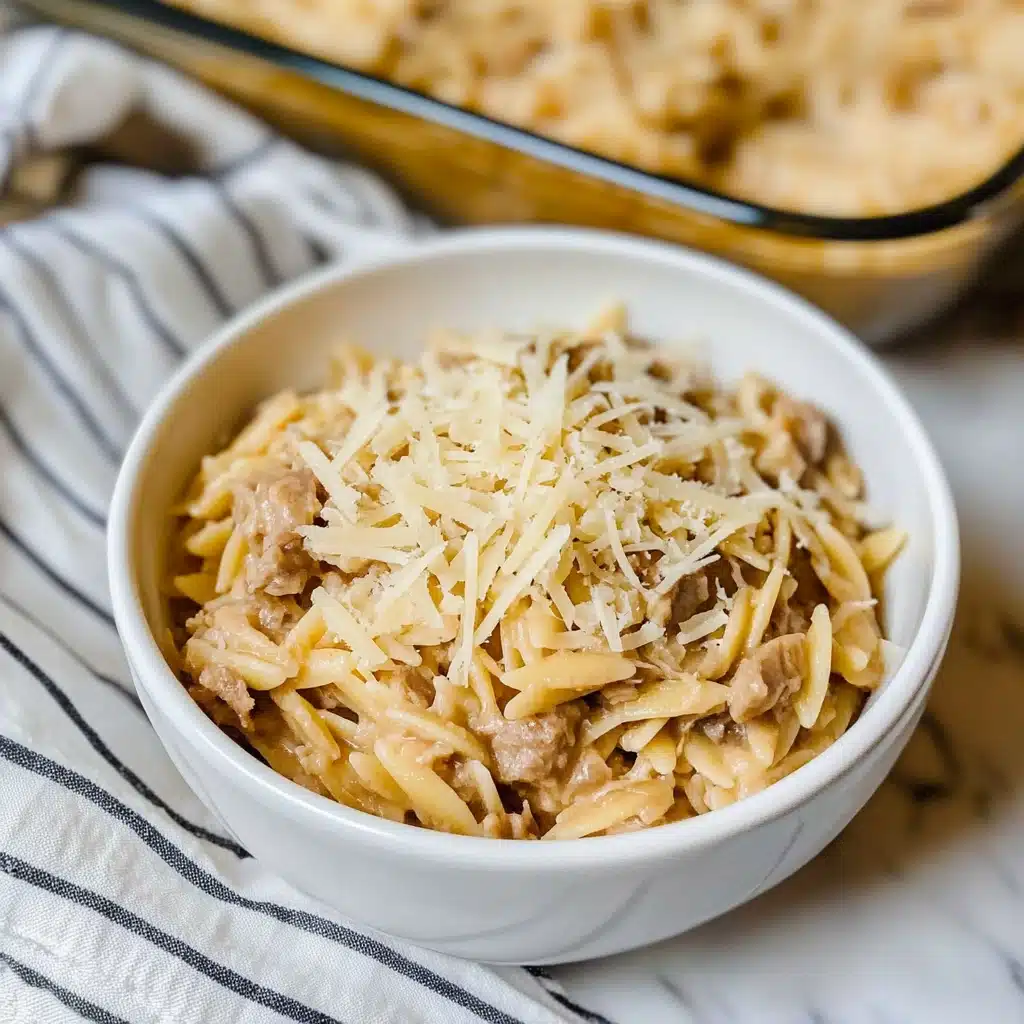 French Onion Orzo Bake Recipe - Recipe Image