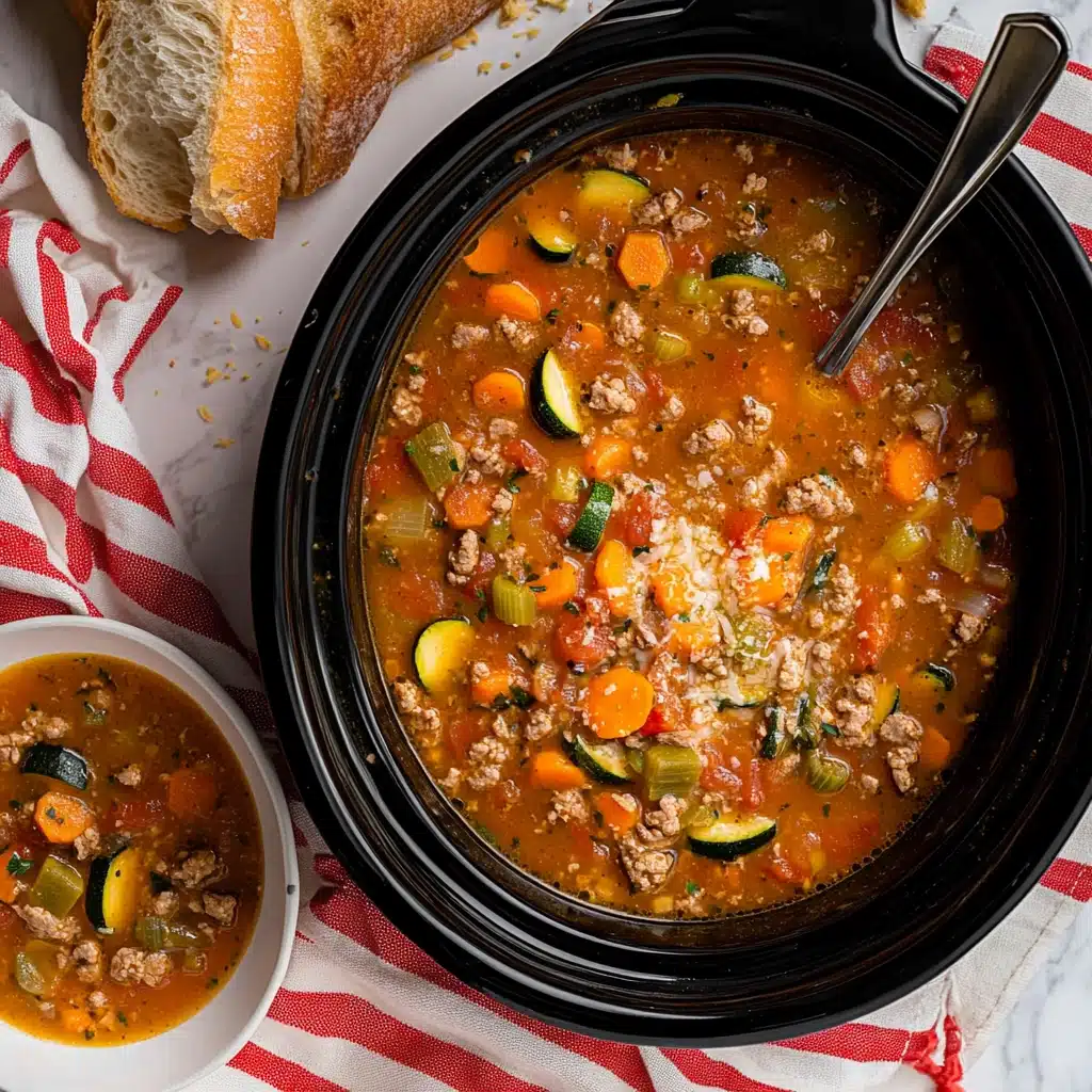 Slow Cooker Italian Summer Soup Recipe - Recipe Image