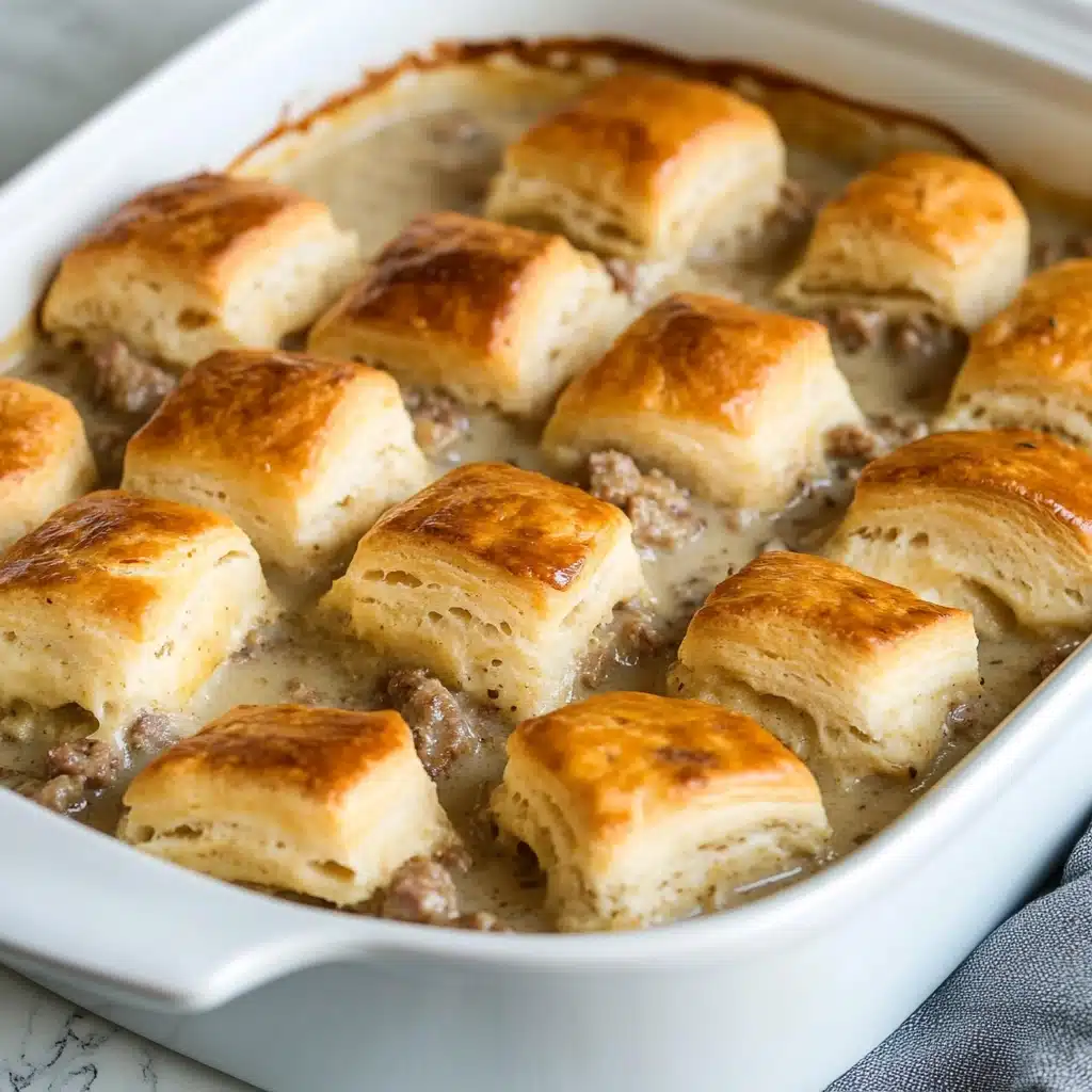 Biscuits and Gravy Casserole Recipe - Recipe Image