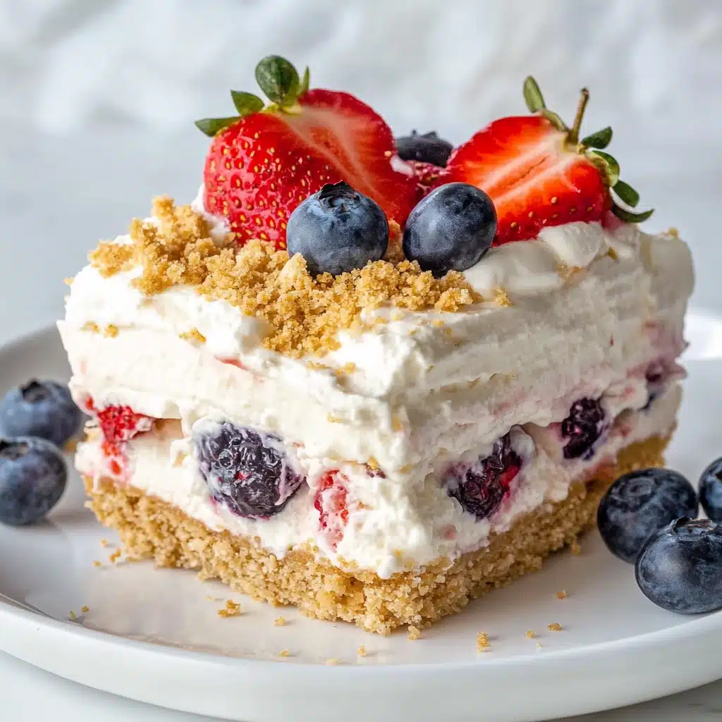 No-Bake Berry Lush Recipe - Recipe Image