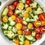 Cucumber Tomato Avocado Salad Recipe