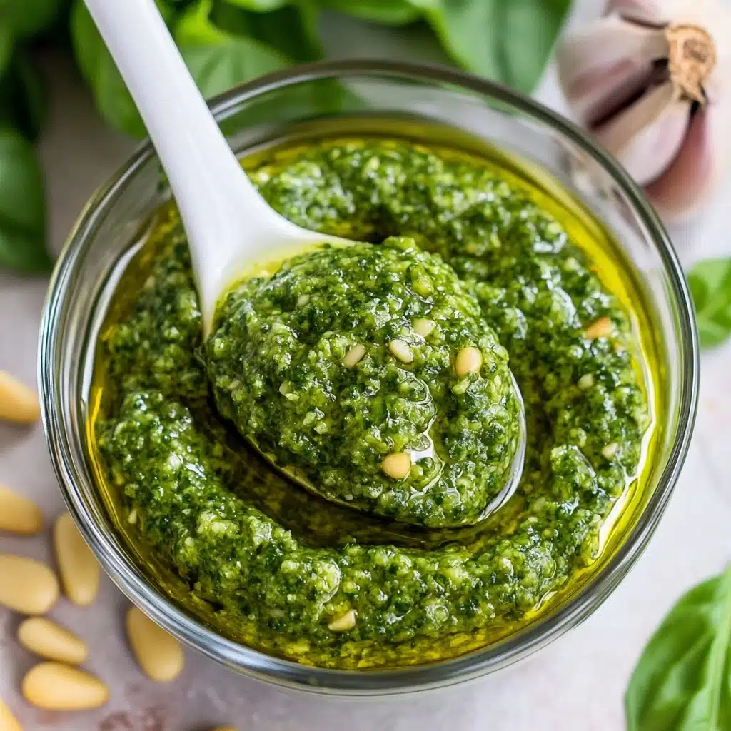 Best Homemade Basil Pesto Recipe - Recipe Image
