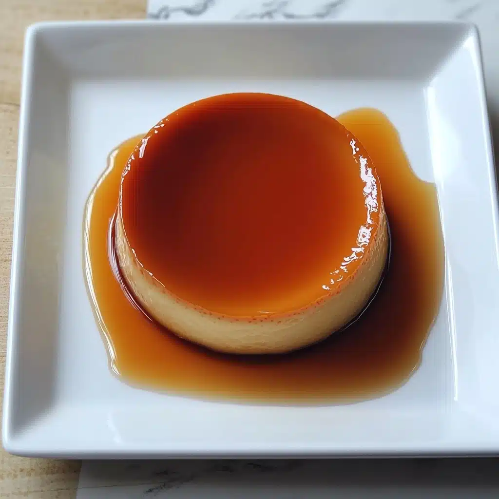 Eggless Caramel Custard Recipe - Recipe Image