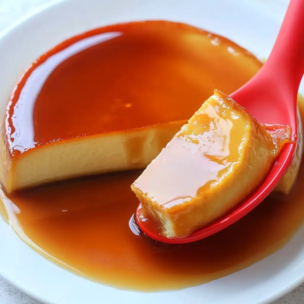 Eggless Caramel Custard Recipe - Recipe Image
