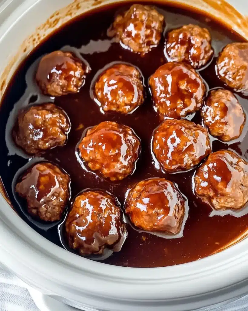 Slow Cooker Barbecue Meatballs Recipe