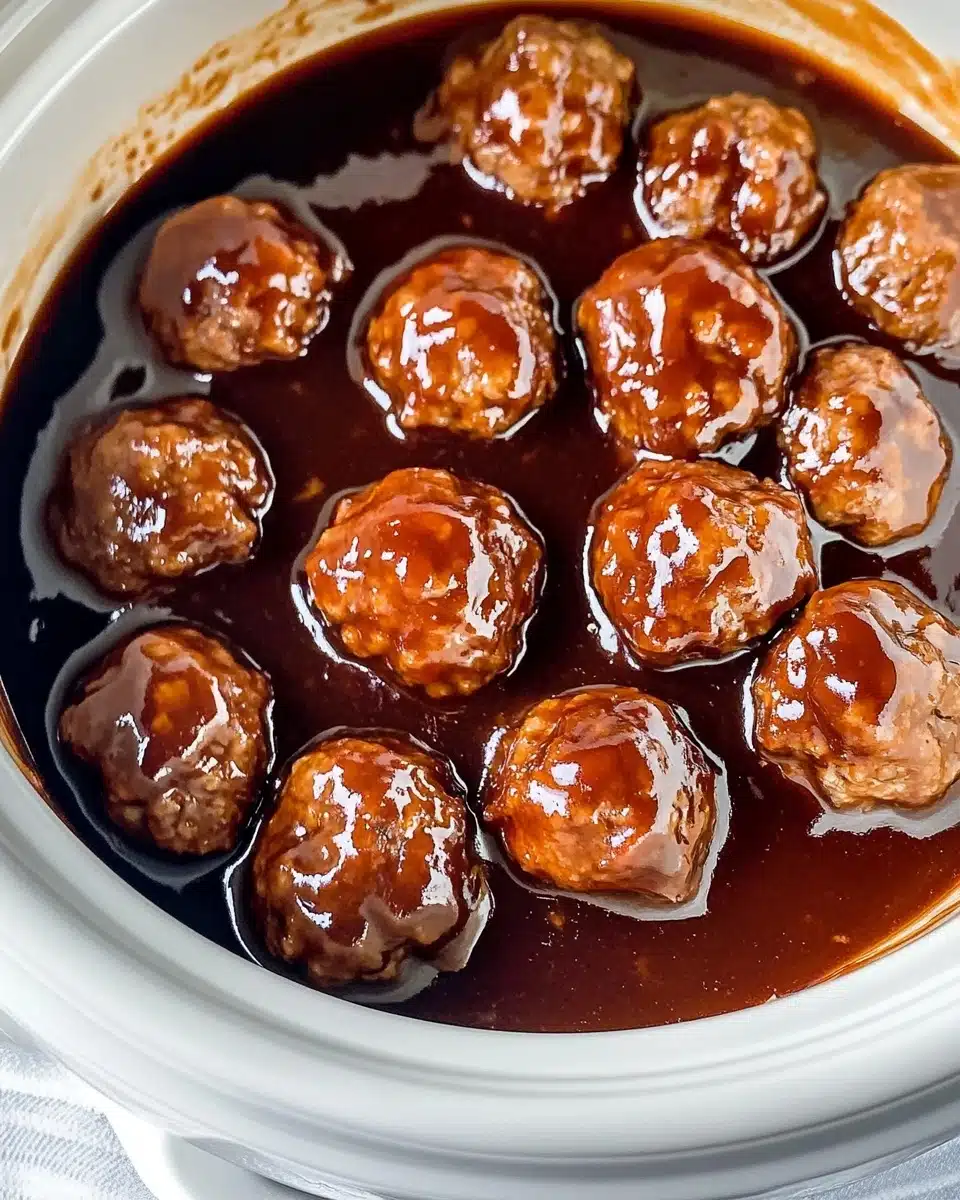 Slow Cooker Barbecue Meatballs Recipe