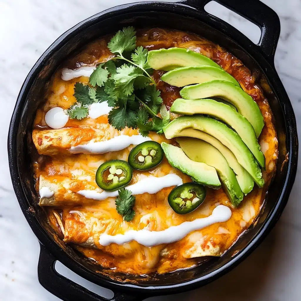 Slow Cooker Chicken Enchilada Casserole Recipe - Recipe Image