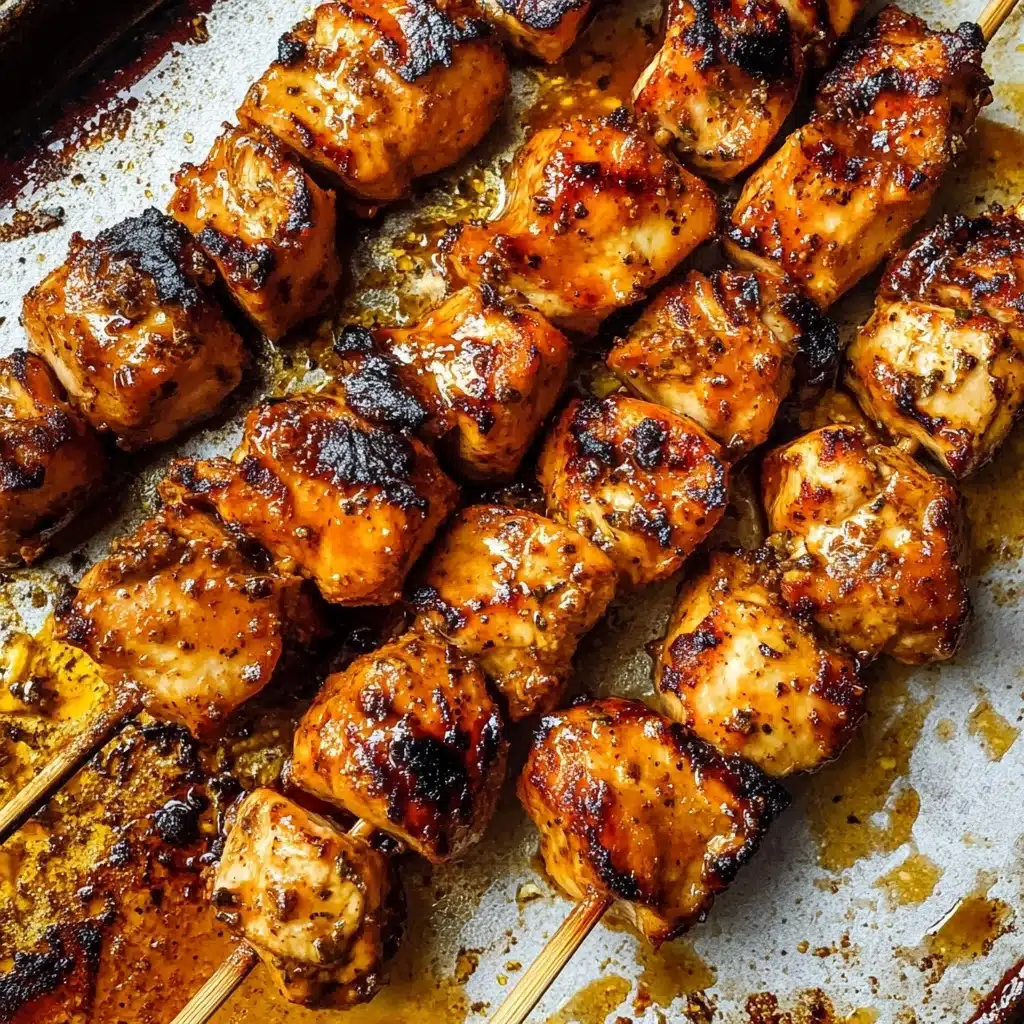 Greek Chicken Skewers with Feta Fries Recipe - Recipe Image