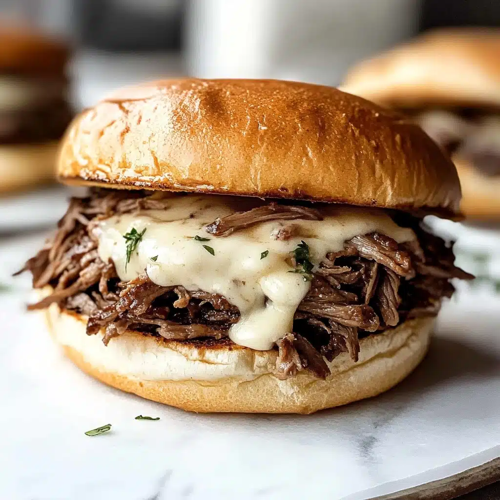 Slow Cooker French Dip Sandwiches Recipe - Recipe Image