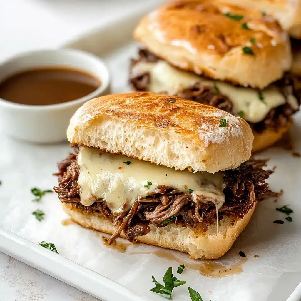 Slow Cooker French Dip Sandwiches Recipe - Recipe Image