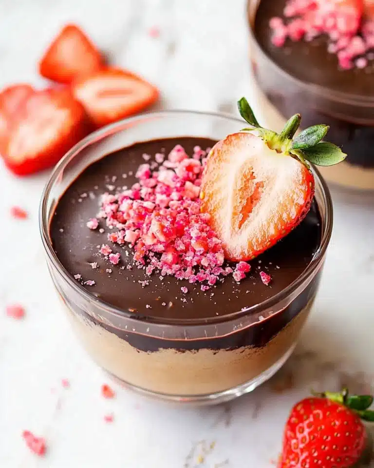 Chocolate Covered Strawberry Overnight Oats Recipe