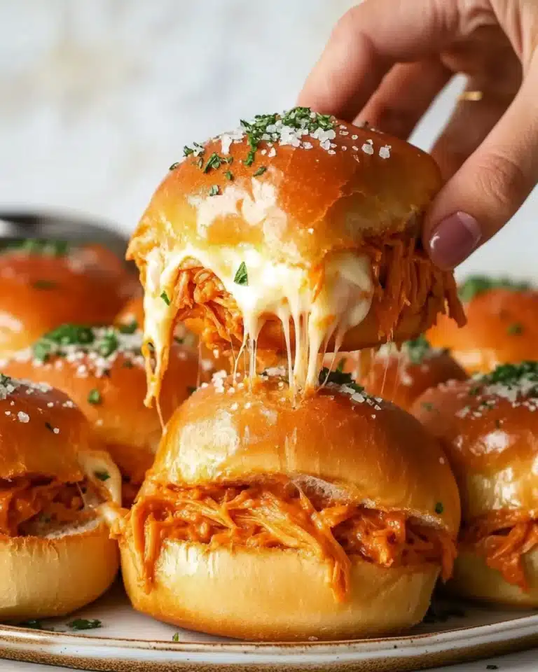 Sheet Pan Buffalo Chicken Sliders Recipe