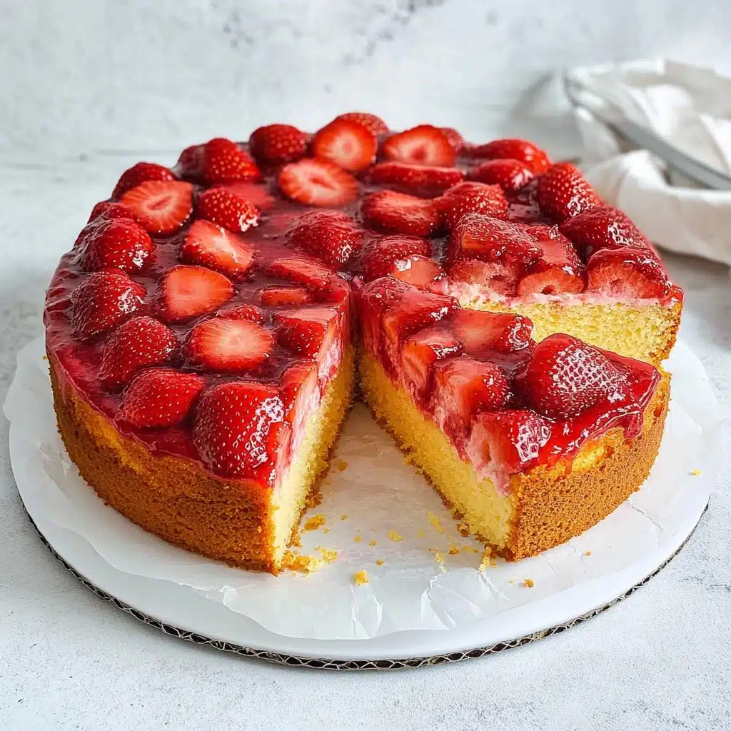 Strawberry Upside Down Cake Recipe - Recipe Image