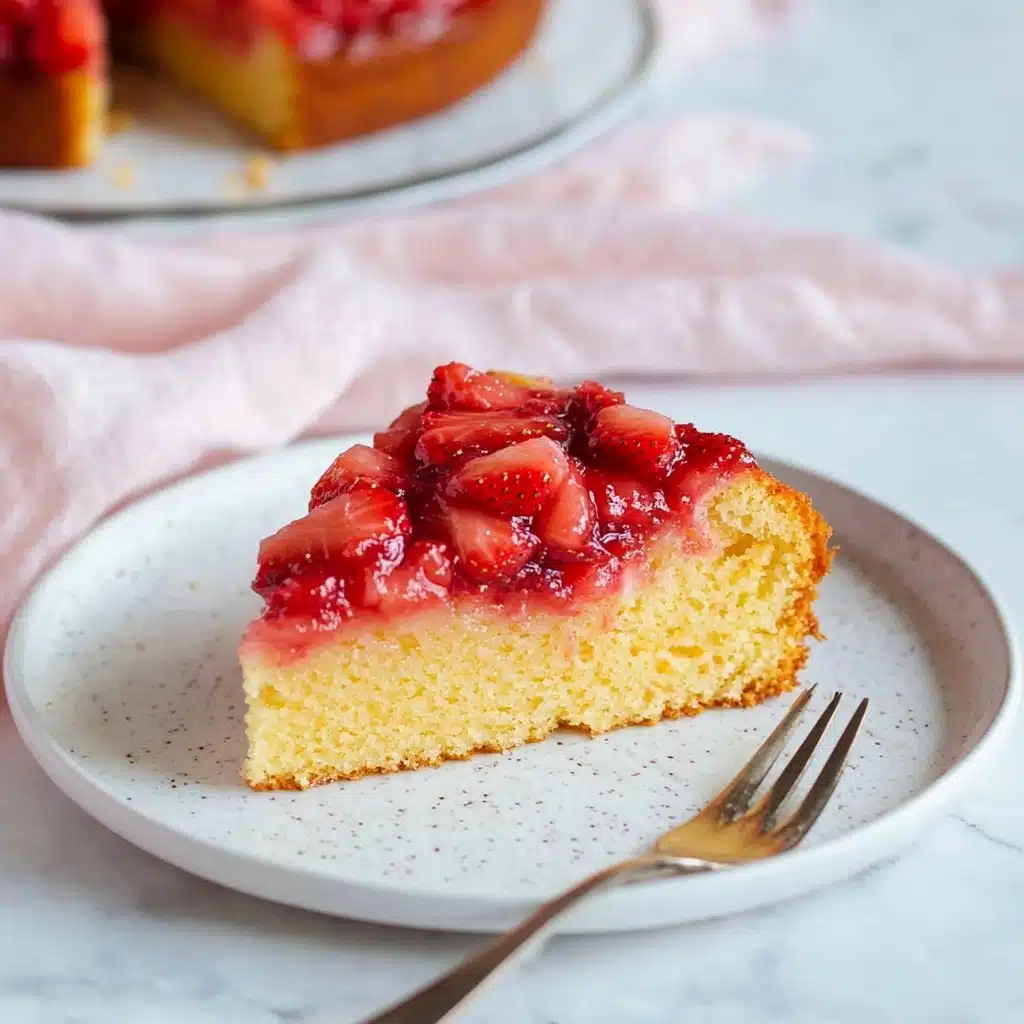 Strawberry Upside Down Cake Recipe - Recipe Image
