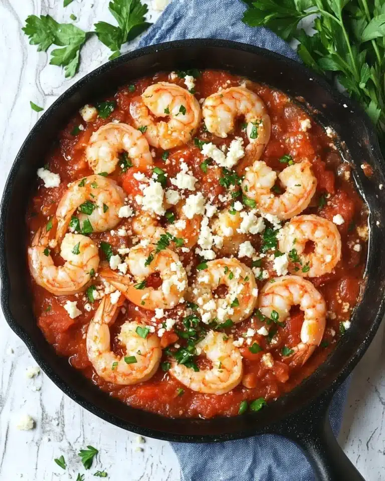 Baked Shrimp with Tomatoes and Feta Recipe