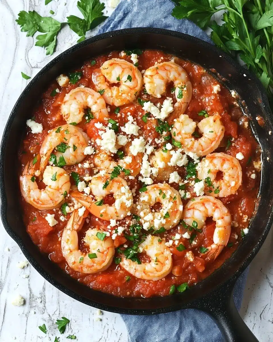 Baked Shrimp with Tomatoes and Feta Recipe