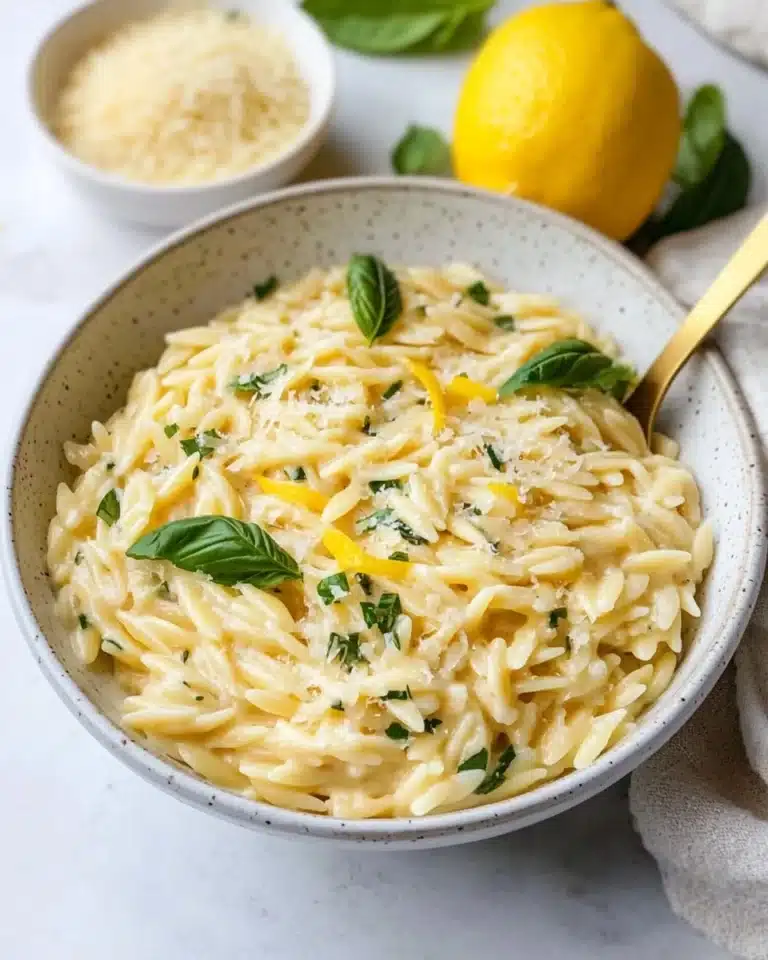 Creamy Lemon Orzo Recipe