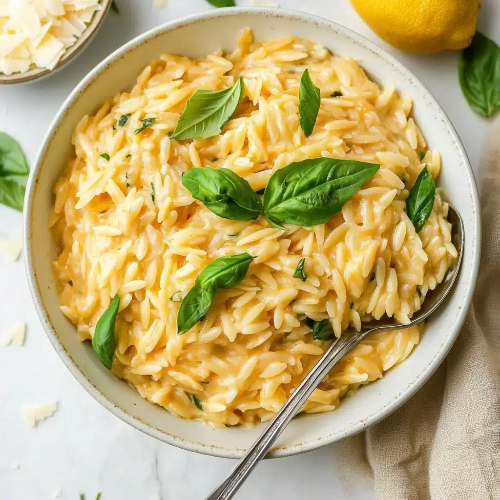 Creamy Lemon Orzo Recipe - Recipe Image