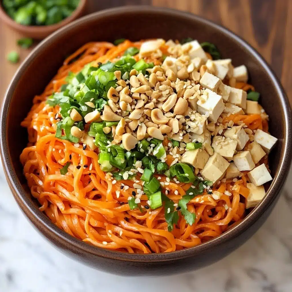 Spicy Peanut Fusion Noodles Recipe - Recipe Image
