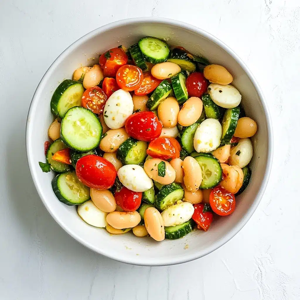White Bean Tomato Cucumber Salad Recipe - Recipe Image