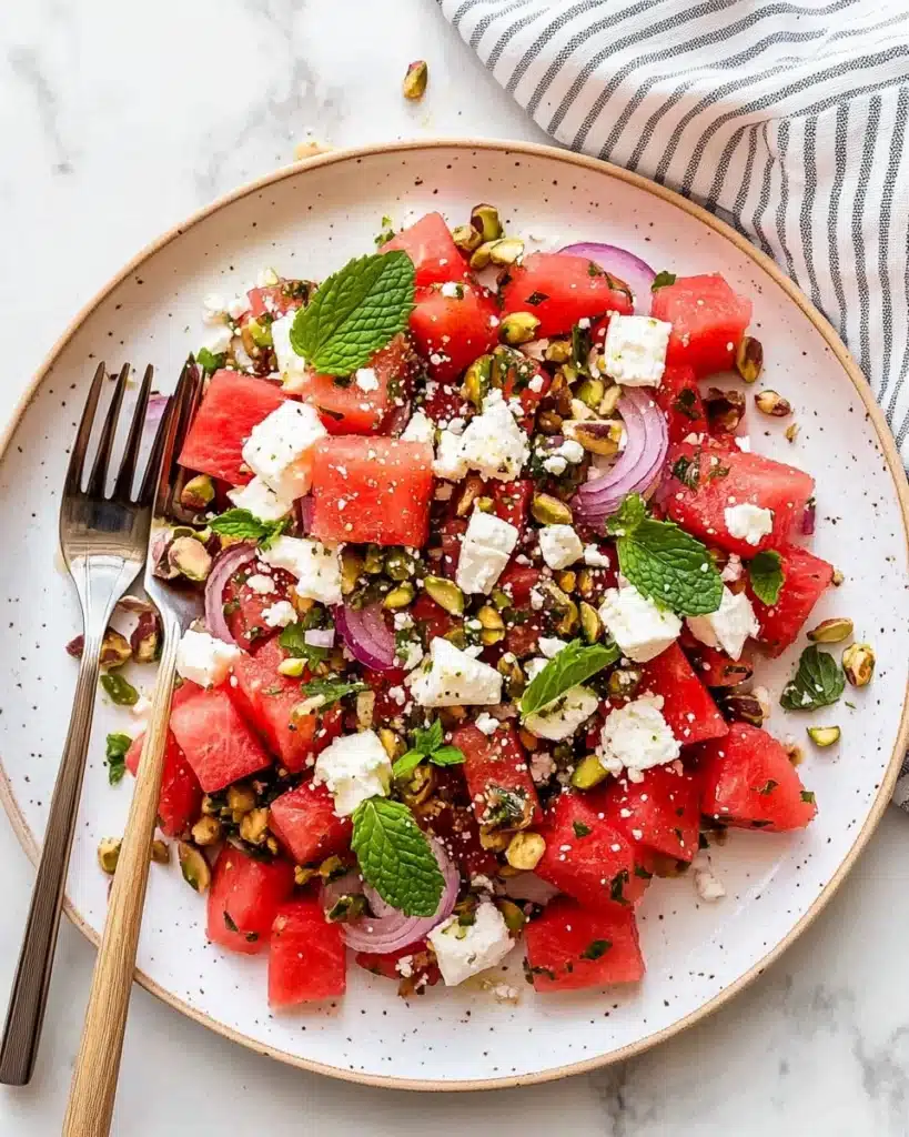 Watermelon Goat Cheese Salad Recipe