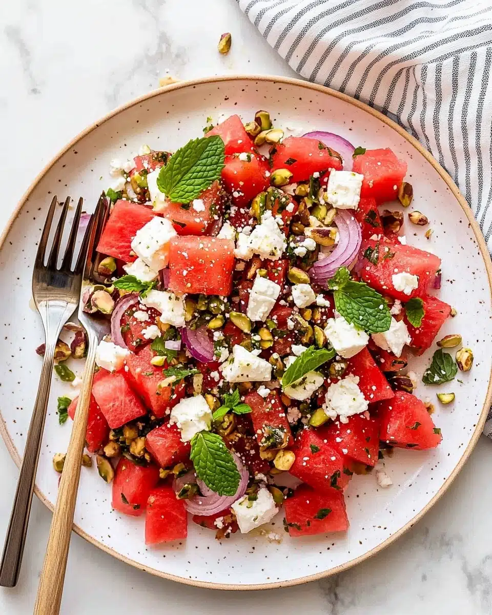 Watermelon Goat Cheese Salad Recipe
