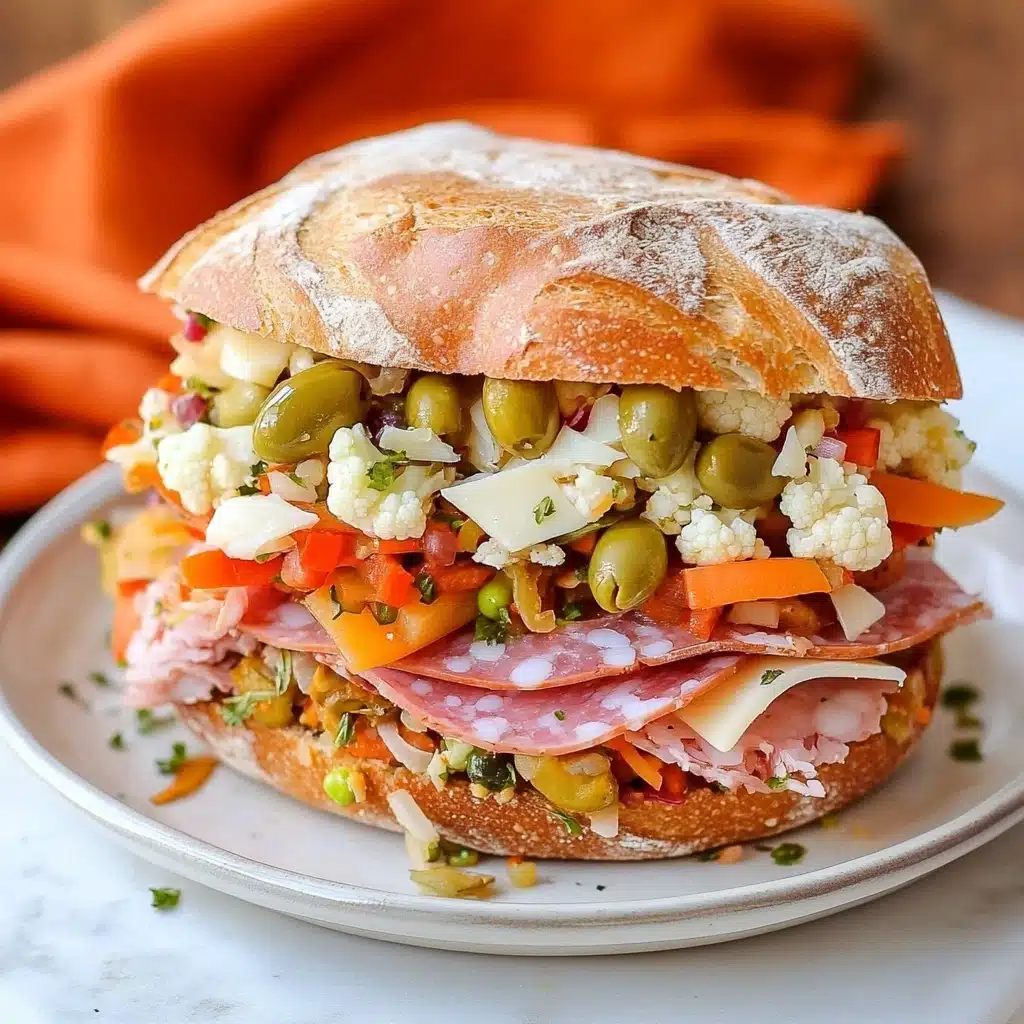 New Orleans Muffuletta Sandwich Recipe - Recipe Image