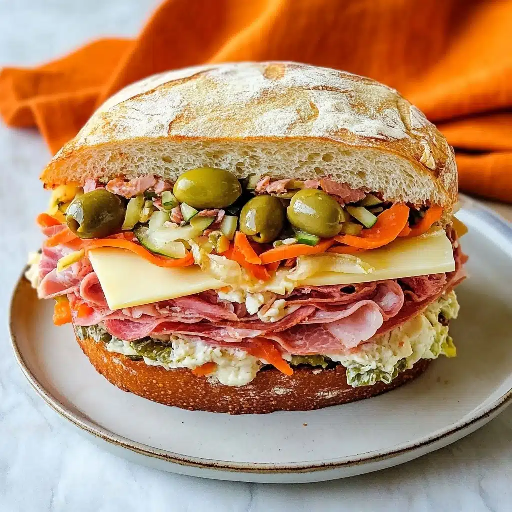 New Orleans Muffuletta Sandwich Recipe - Recipe Image