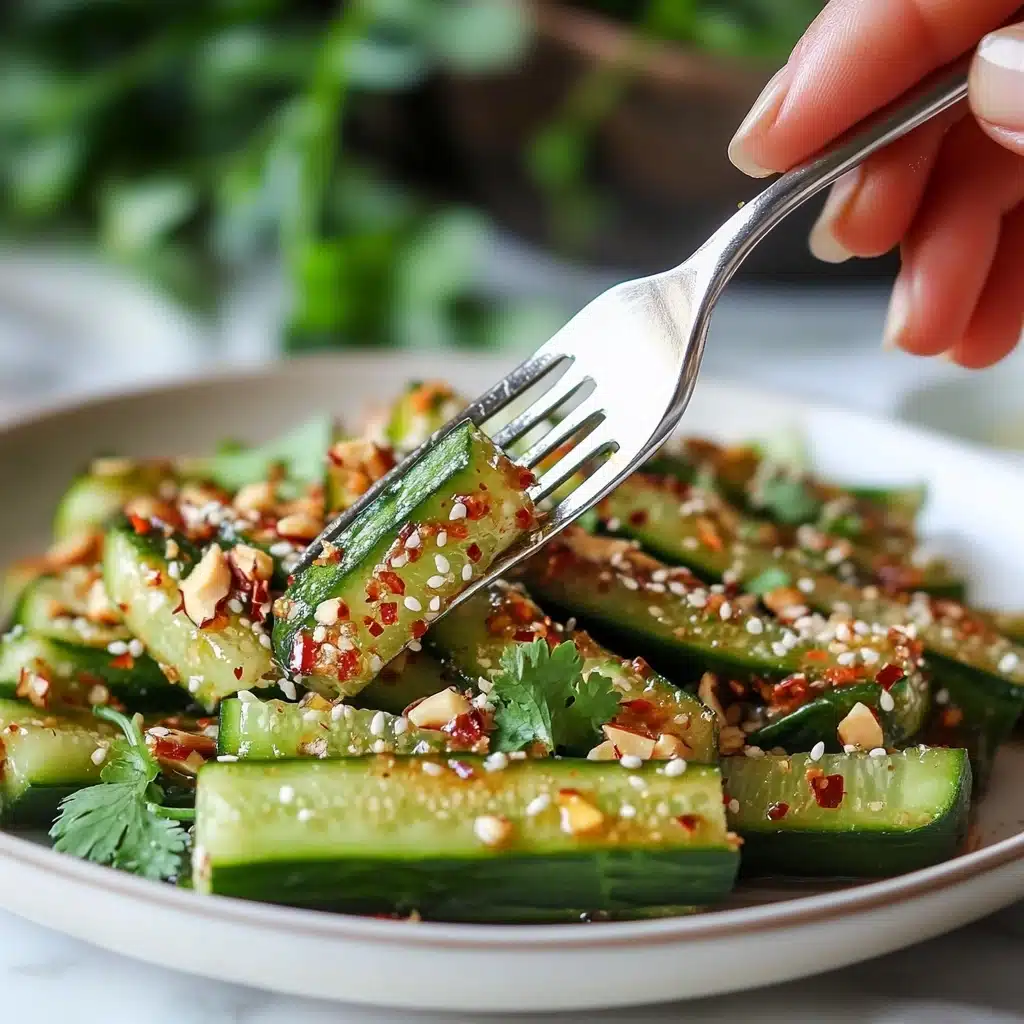 Peanut & Chili Oil Cucumber Salad Recipe - Recipe Image