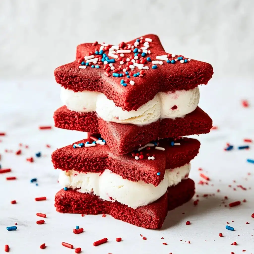 Red Velvet Ice Cream Sandwiches Recipe - Recipe Image