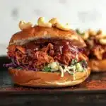 BBQ Jackfruit Sandwiches with Avocado Slaw Recipe