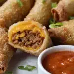 Cheeseburger Egg Rolls Recipe