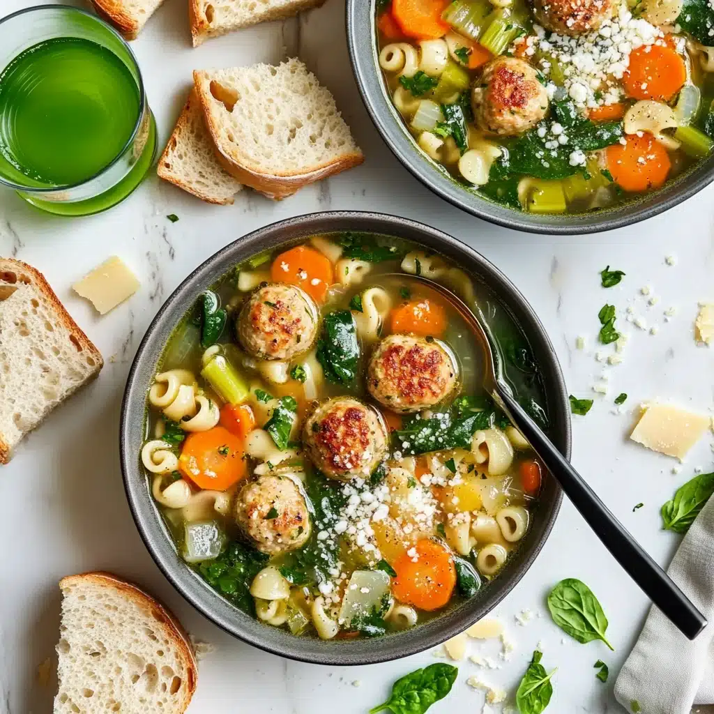 Summer Minestrone with Turkey Meatballs Recipe - Recipe Image
