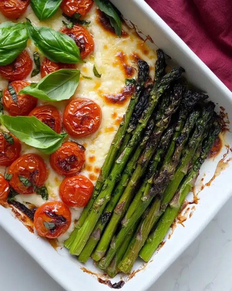 Baked Asparagus Caprese Recipe
