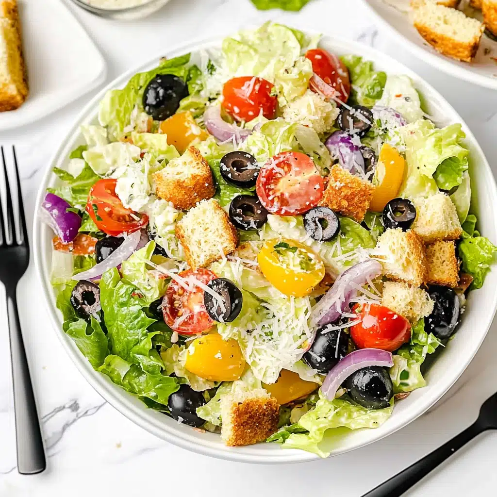 Copycat Olive Garden Salad Recipe - Recipe Image