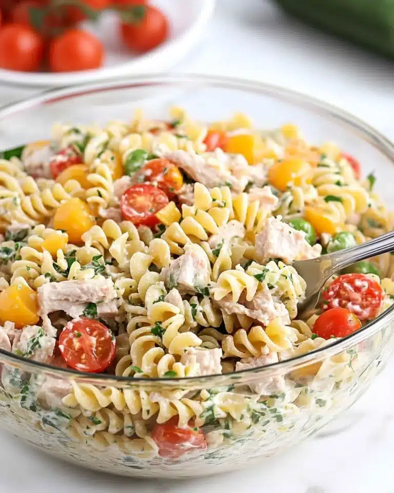 Chicken Bacon Ranch Pasta Salad Recipe