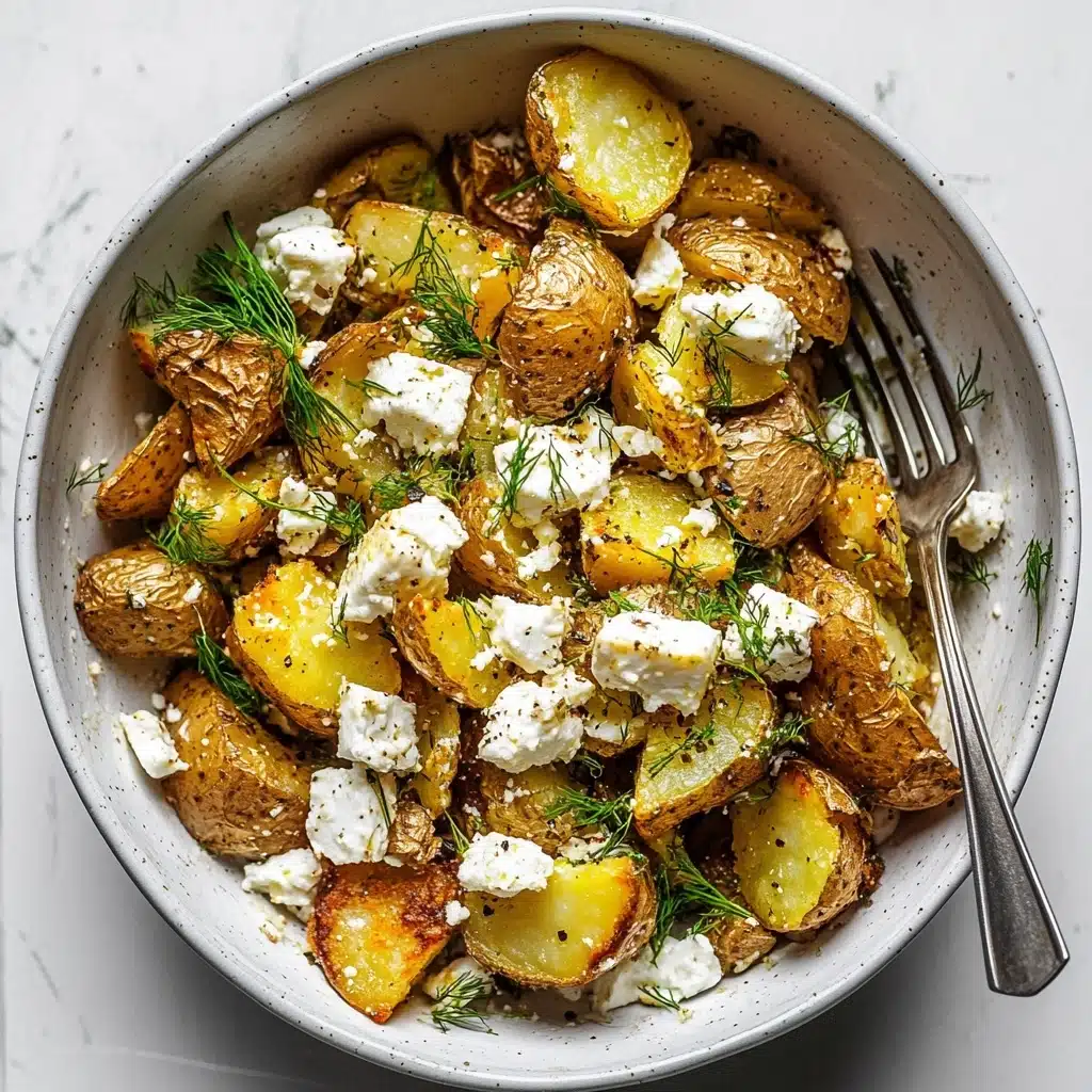 Crispy Lemon-Feta Roasted Potatoes Recipe - Recipe Image