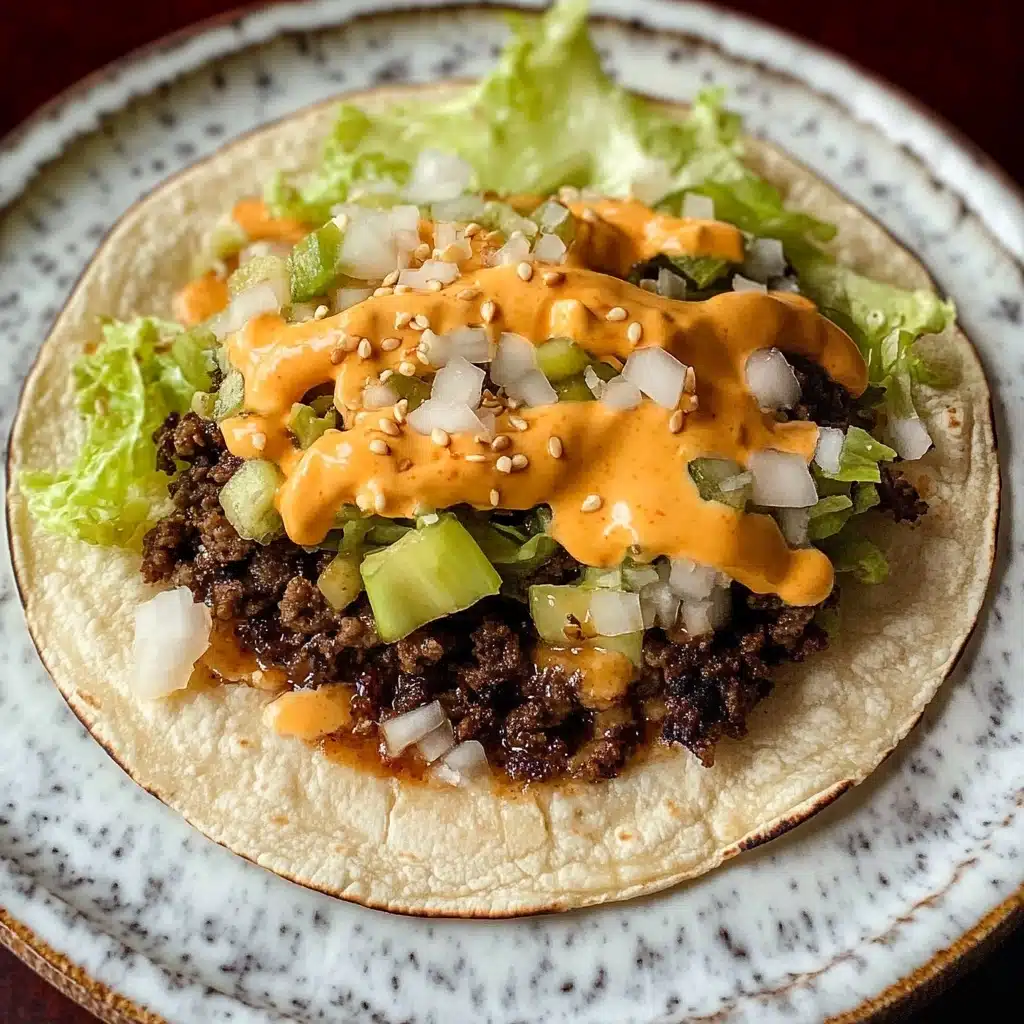Smash Burger Tacos Recipe - Recipe Image