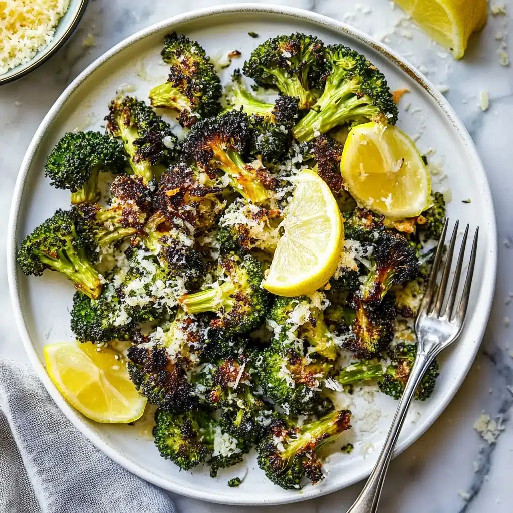 Garlic Parmesan Roasted Broccoli Recipe - Recipe Image