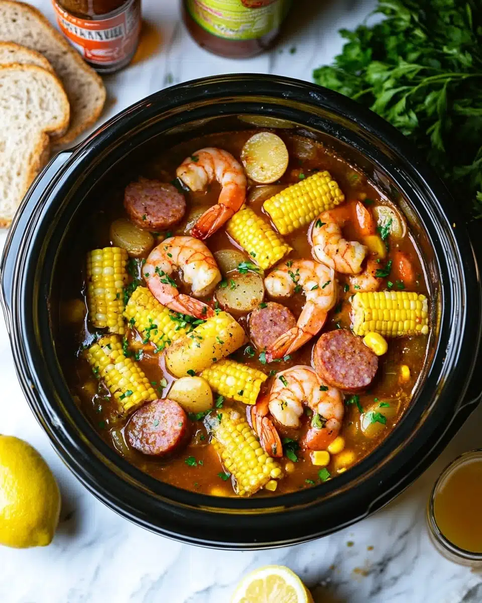 Slow Cooker Shrimp Boil Recipe