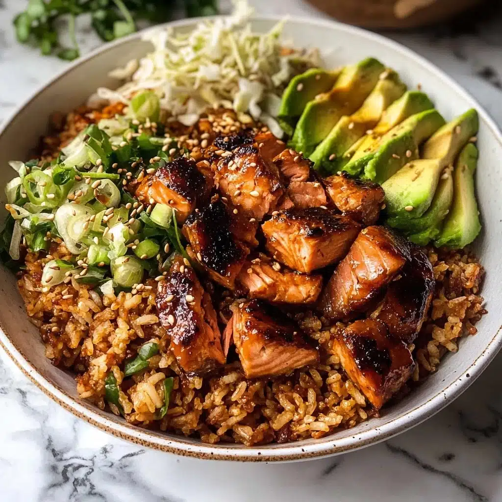 Spicy Chipotle Honey Salmon Rice Salad Recipe - Recipe Image