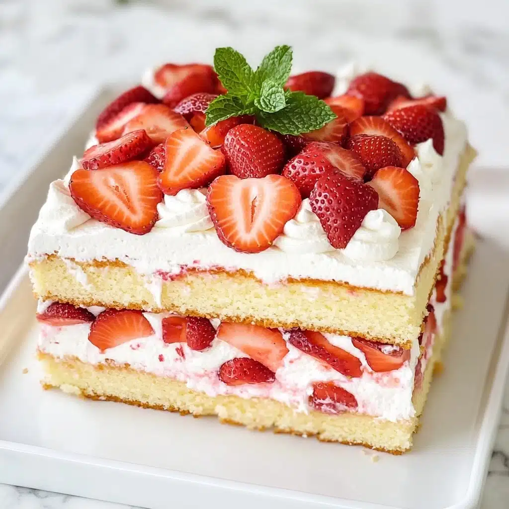 Sheet Pan Strawberry Shortcake Recipe - Recipe Image