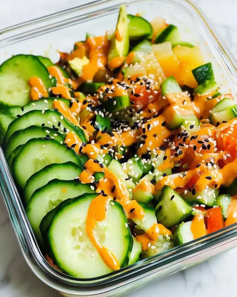 California Roll Cucumber Salad Recipe