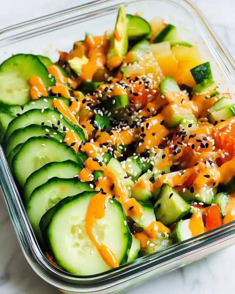 California Roll Cucumber Salad Recipe
