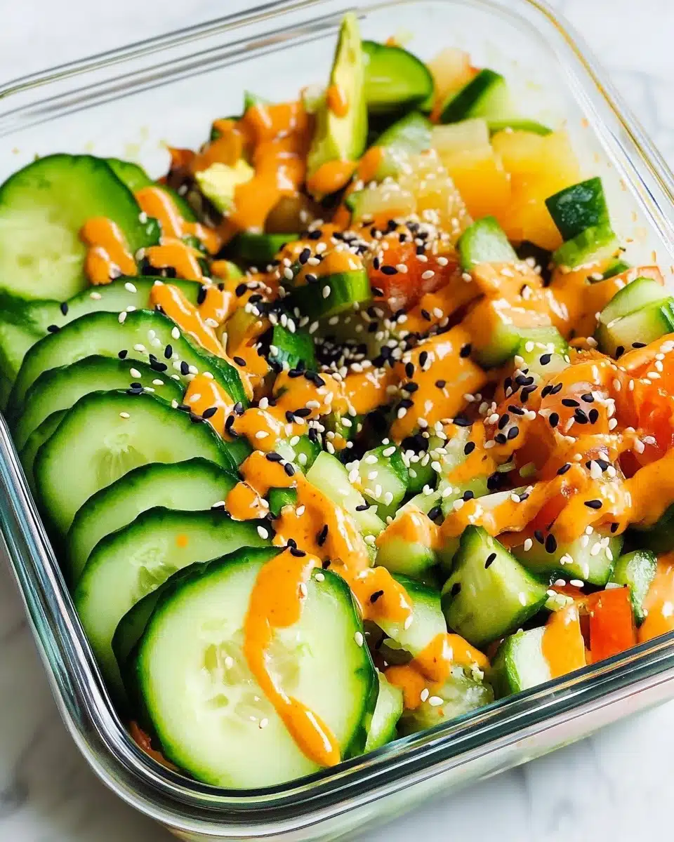 California Roll Cucumber Salad Recipe