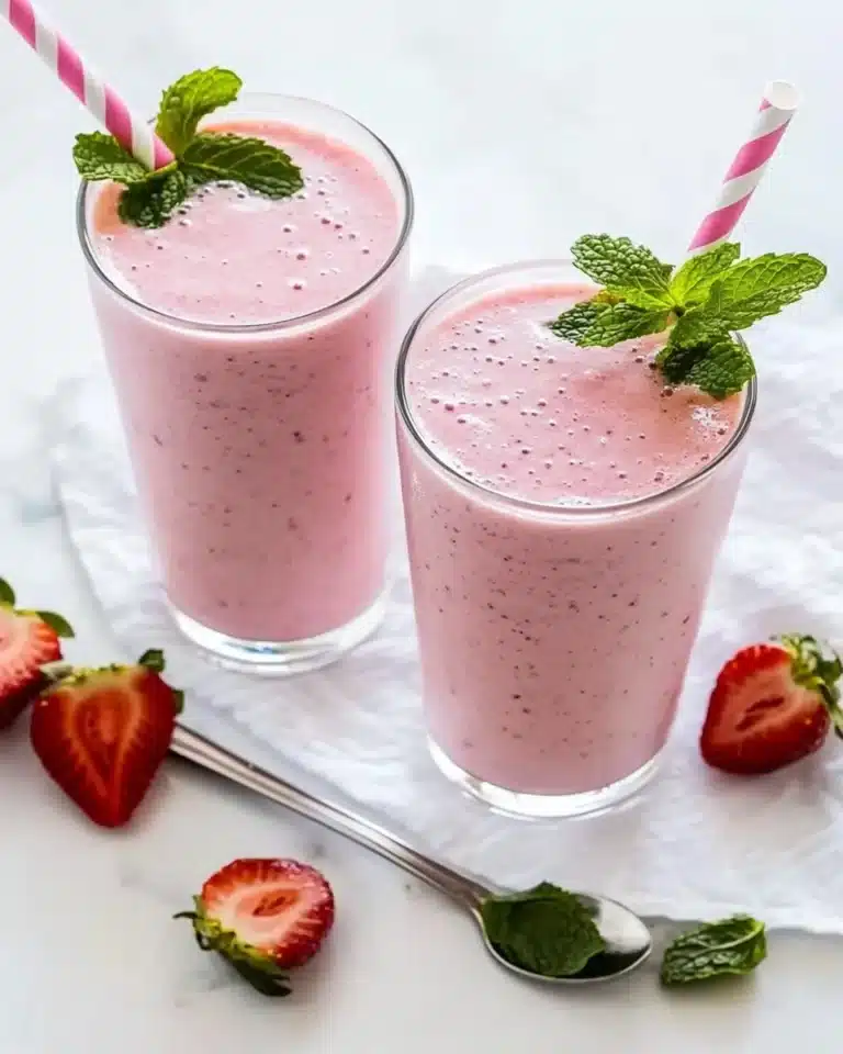 Strawberry Almond Oat Smoothie Recipe