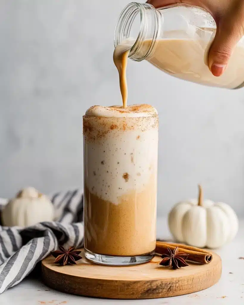 Iced Chai Latte with Pumpkin Cold Foam Recipe