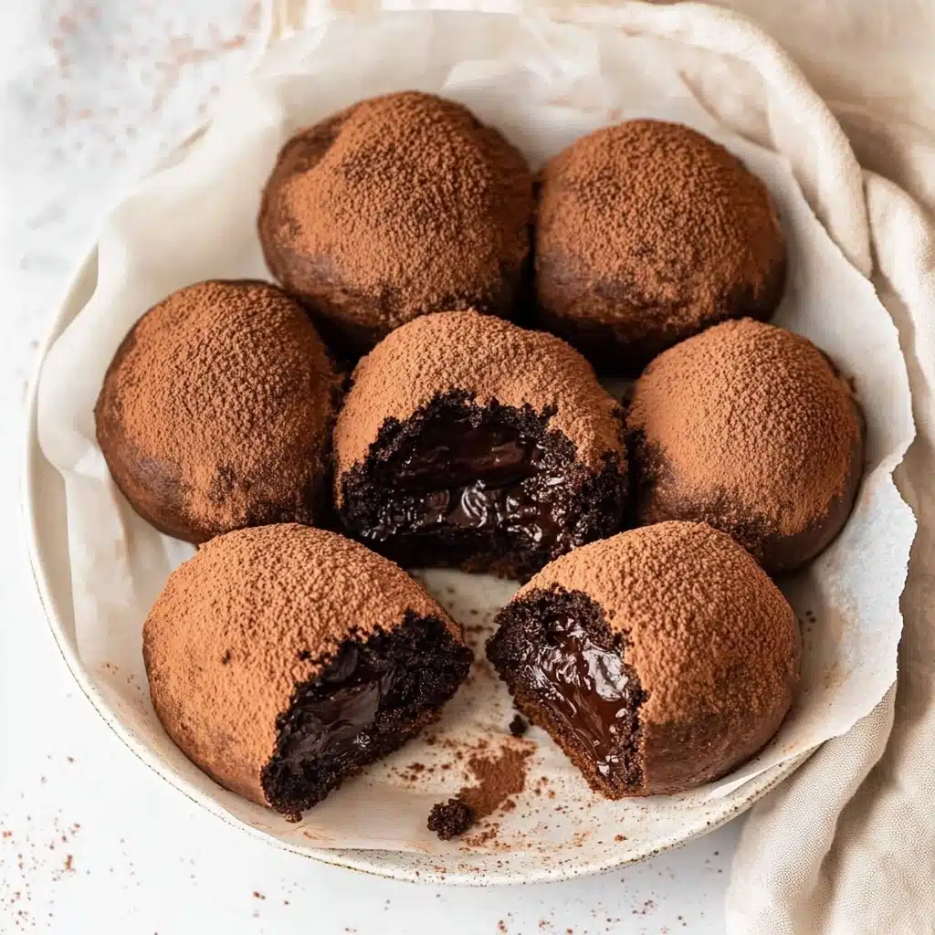Chocolate Ganache-filled Mochi Recipe - Recipe Image