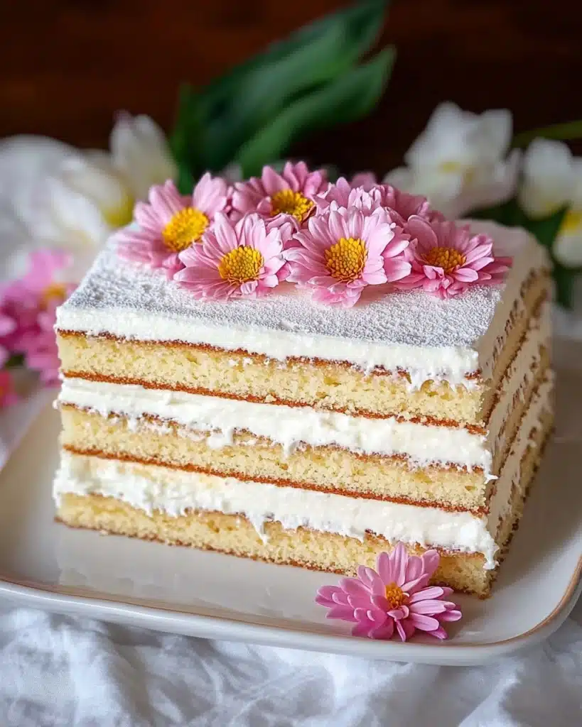 Trader Joe’s No-Bake Vanilla Bean Mini Sheet Cake Recipe Hack Recipe